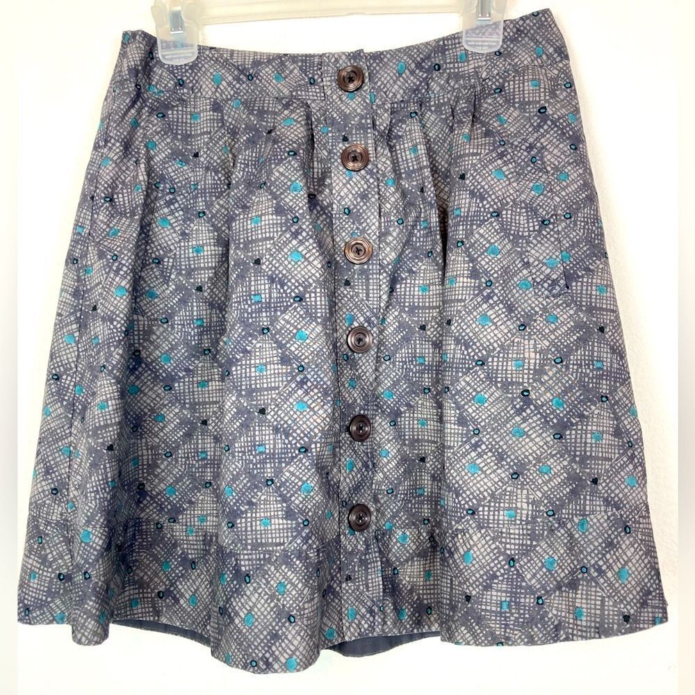 Fei Anthropologie circle Skirt w/pockets retro 80s vibe, lined, runs big